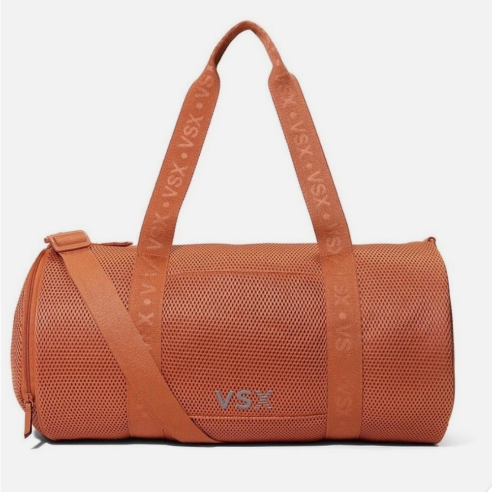🧡Victoria’s Secret • VSX orange mesh duffle bag • NWT